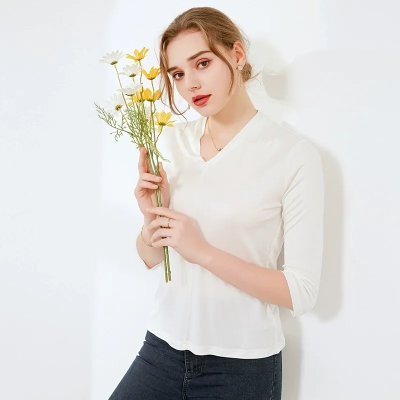 dongguan womenwear factory, dongguan womenwear silk t shirt  supplier